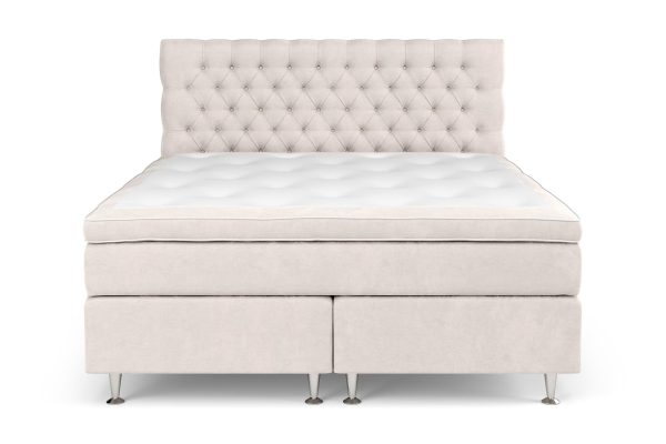 Celine Kontinentalseng Inkl. Gavl, Beige Velour